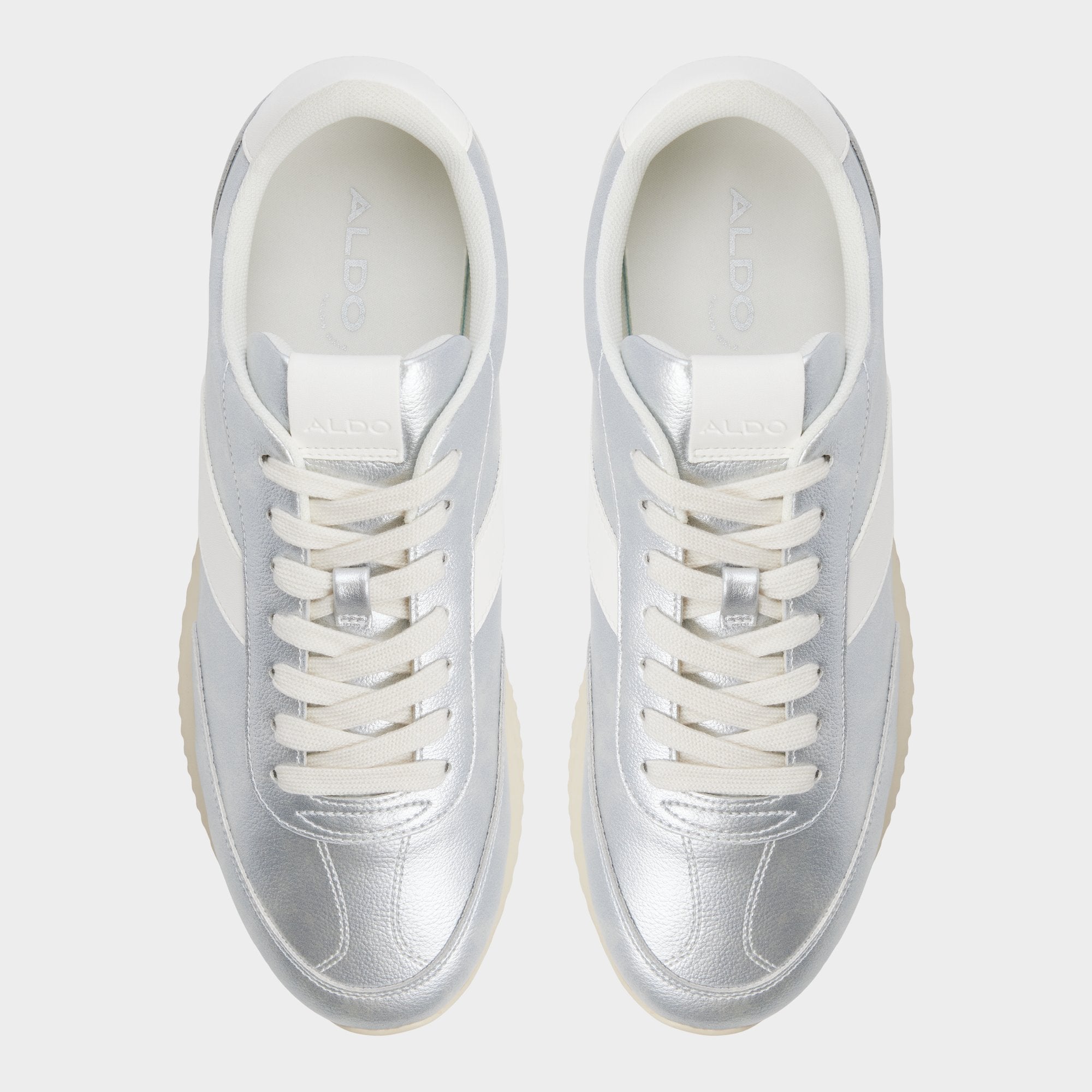 Nathaniell in Silver - Low top sneaker, Cup sole