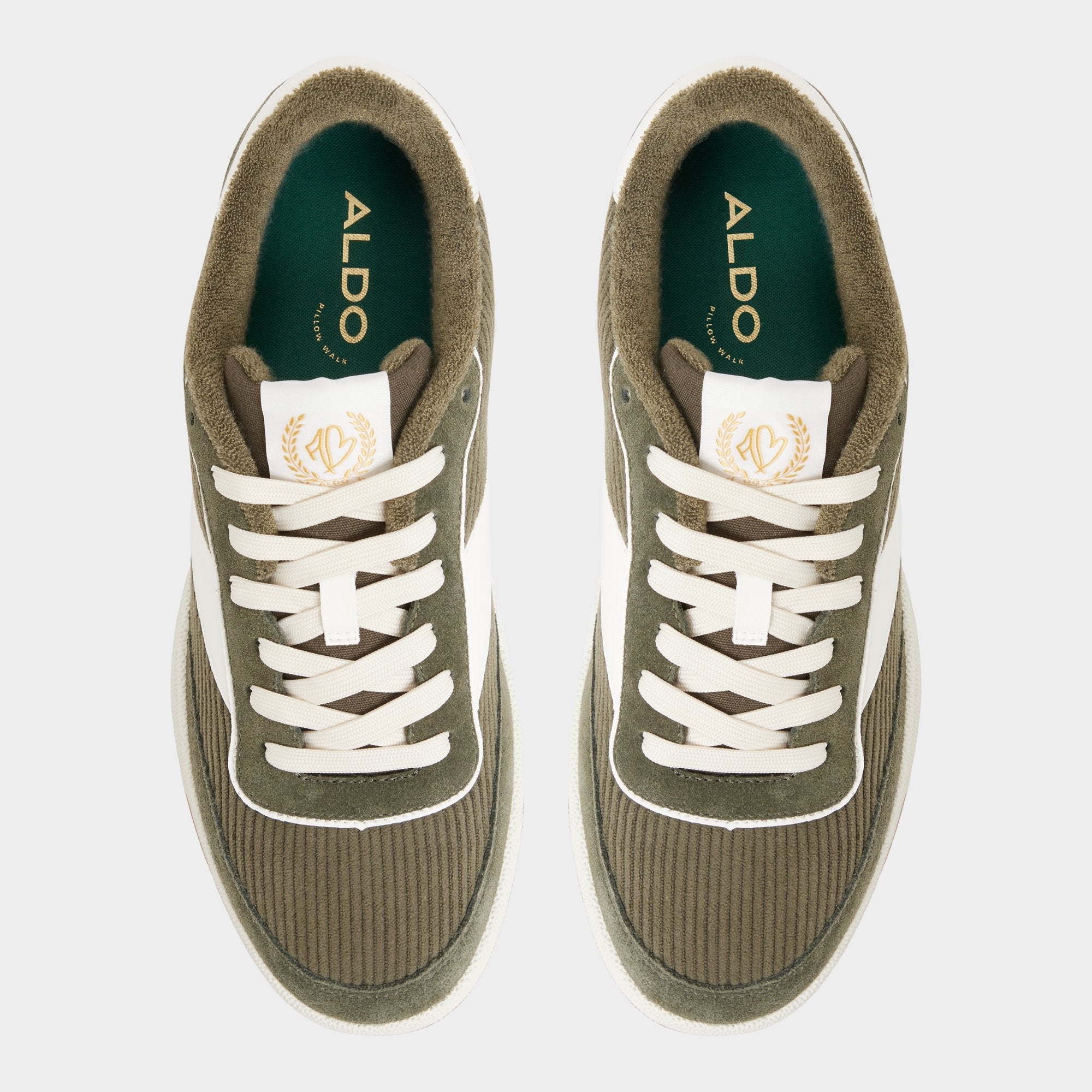 Ashwin in Olive - Low top sneaker, Cup sole