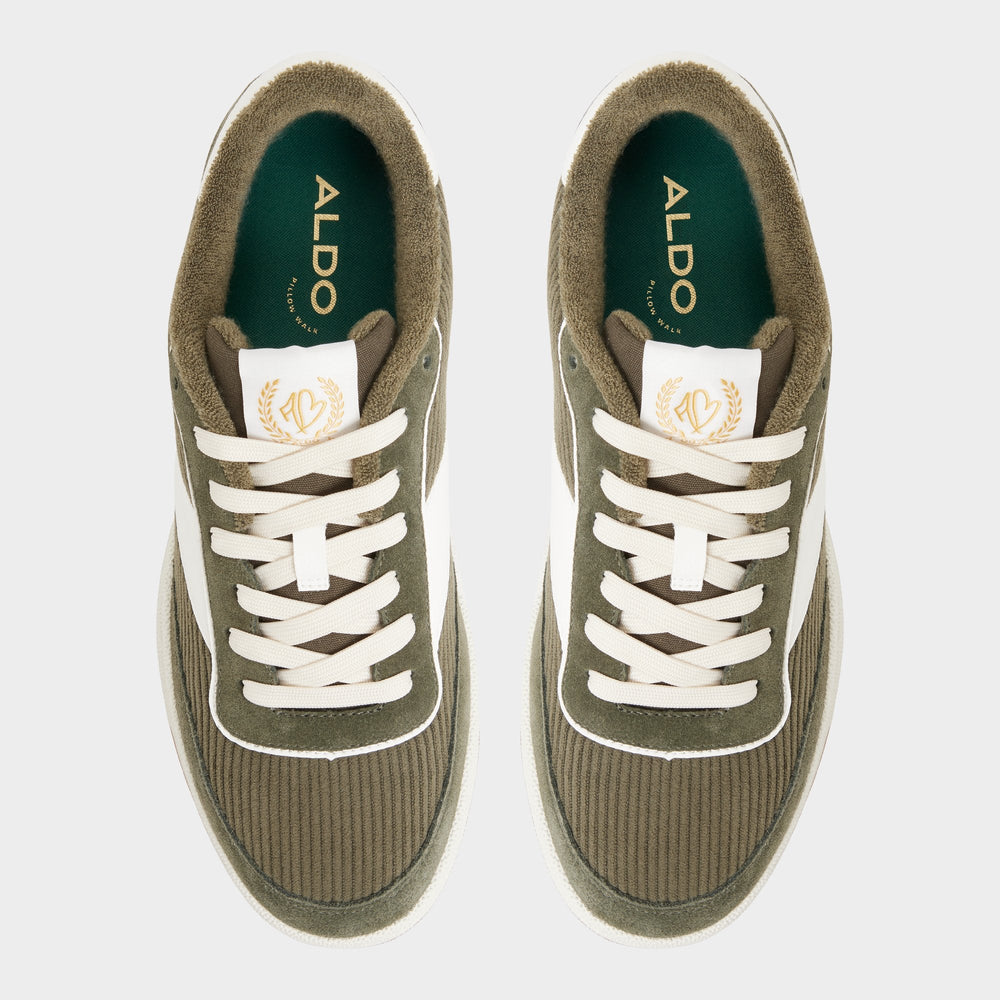Ashwin in Olive - Low top sneaker, Cup sole