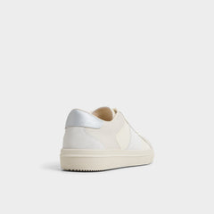 Braxton in White - Low top sneaker, Cup sole