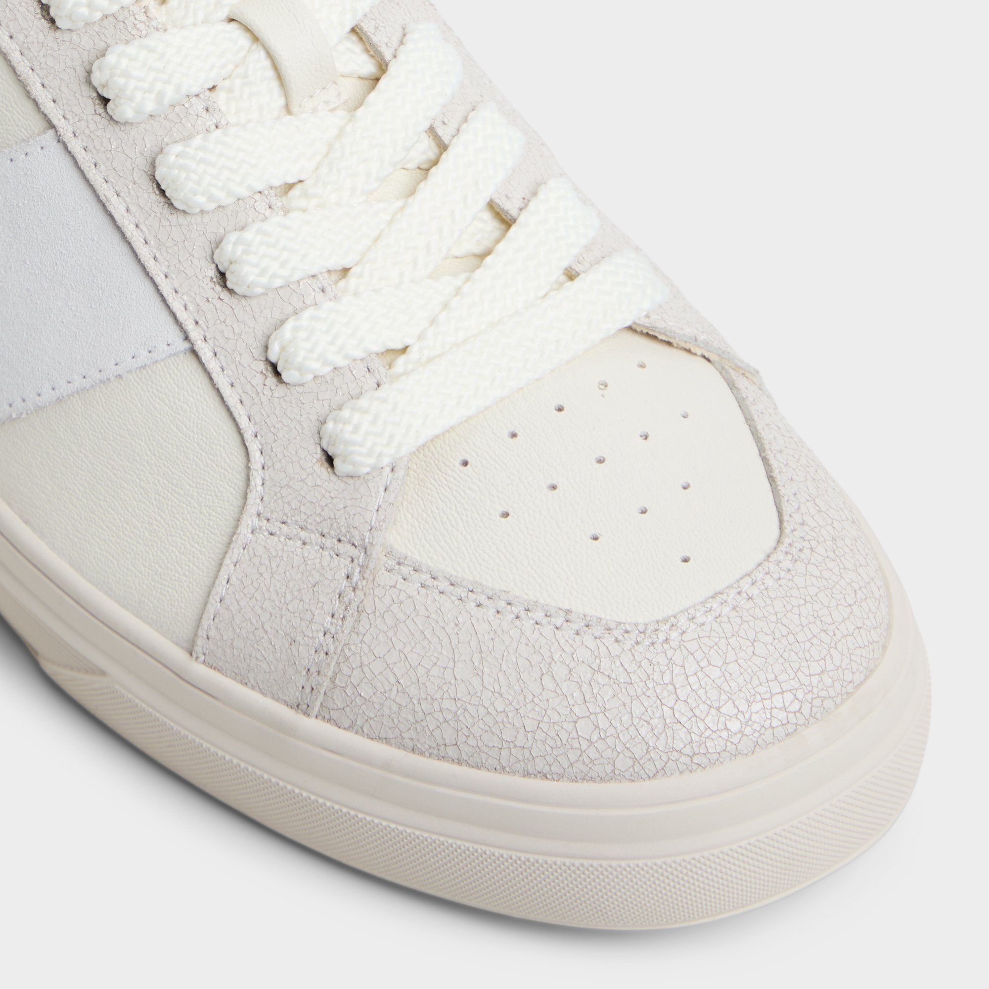 Braxton in White - Low top sneaker, Cup sole