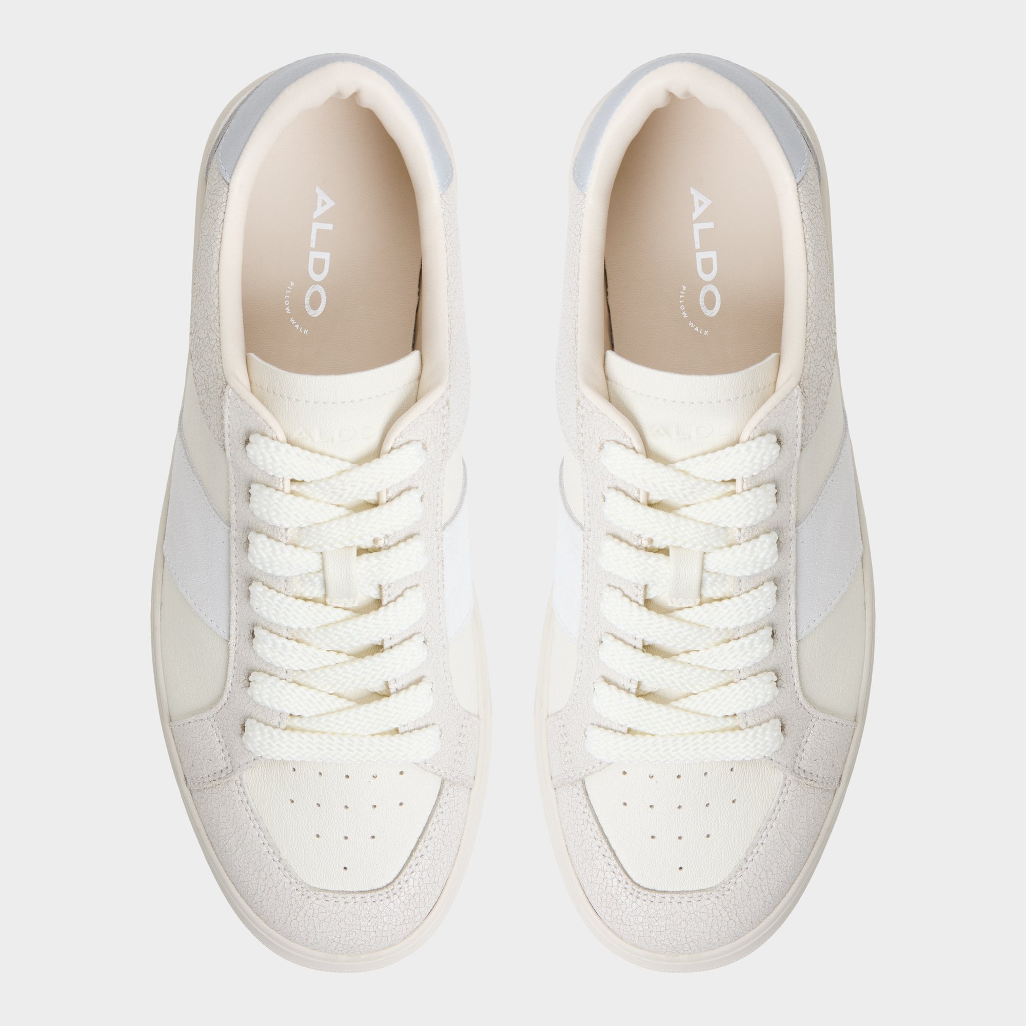 Braxton in White - Low top sneaker, Cup sole