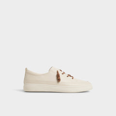 Tristin in White Bone - Low top sneaker, Cup sole