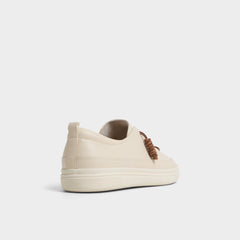 Tristin in White Bone - Low top sneaker, Cup sole