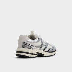 Blade in White - Low top sneaker, Jogger sole