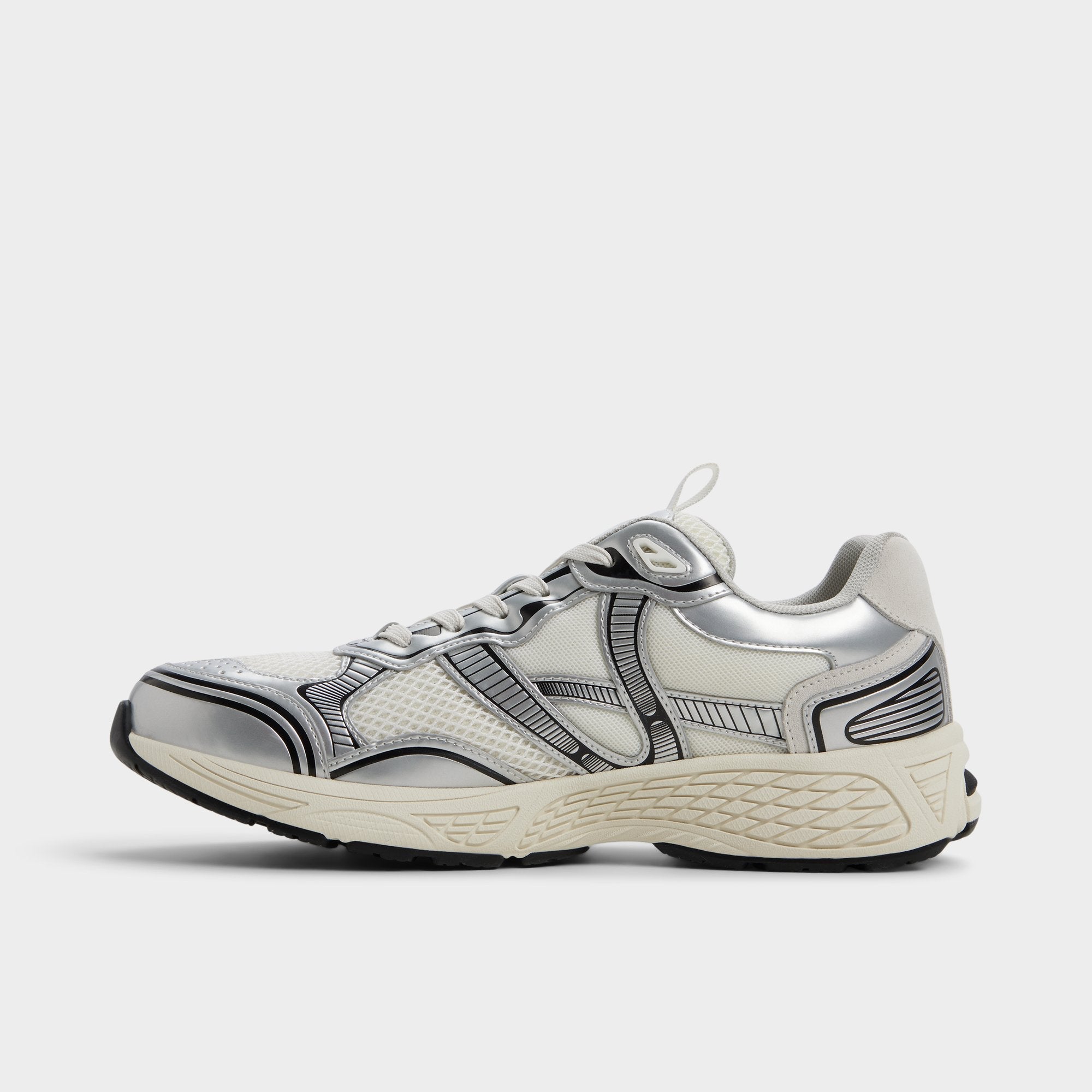 Blade in White - Low top sneaker, Jogger sole
