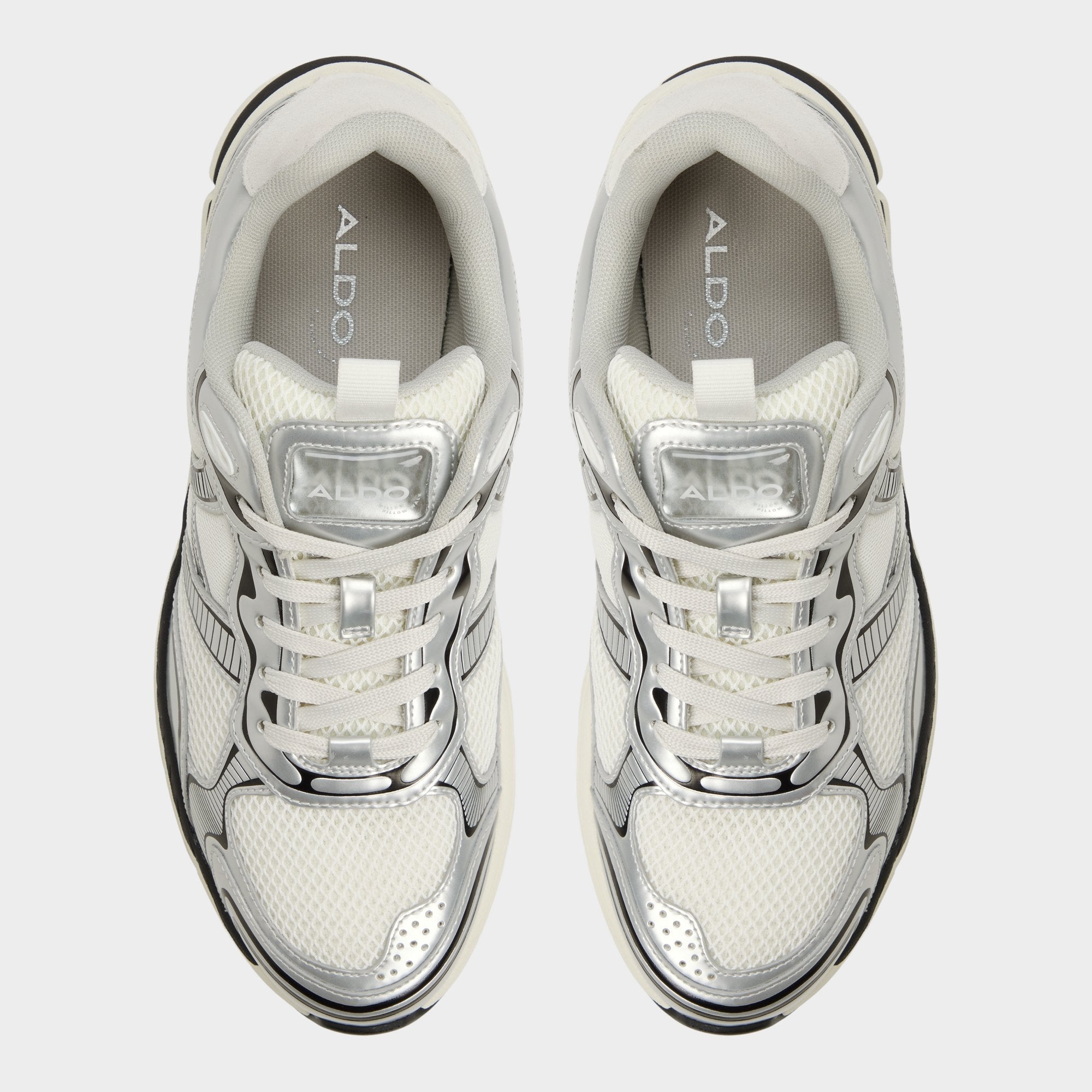 Blade in White - Low top sneaker, Jogger sole