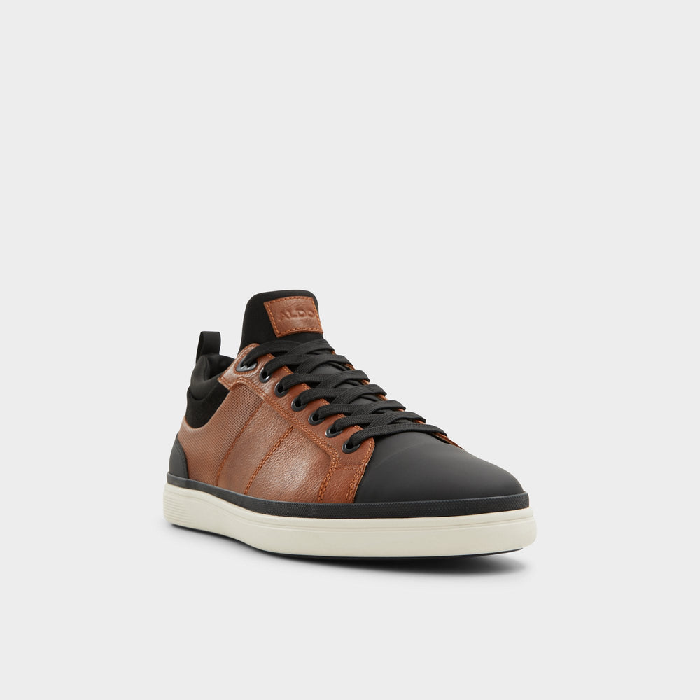 Salloker Light Brown Men's Low top - Low top sneaker, Cup sole