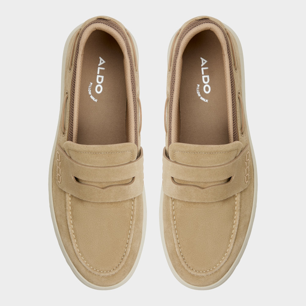 Seafarer Taupe Men's Casual Shoes - Boat shoe