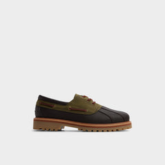 Finn in Brown Primary Multi - Boat shoe, Lug sole
