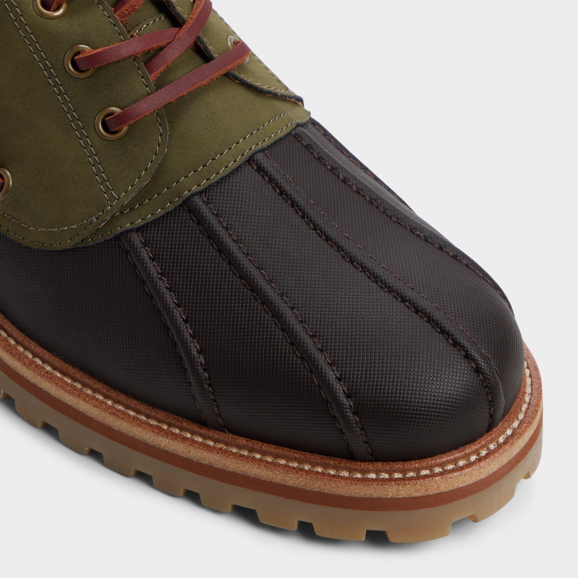 Finn in Brown Primary Multi - Boat shoe, Lug sole
