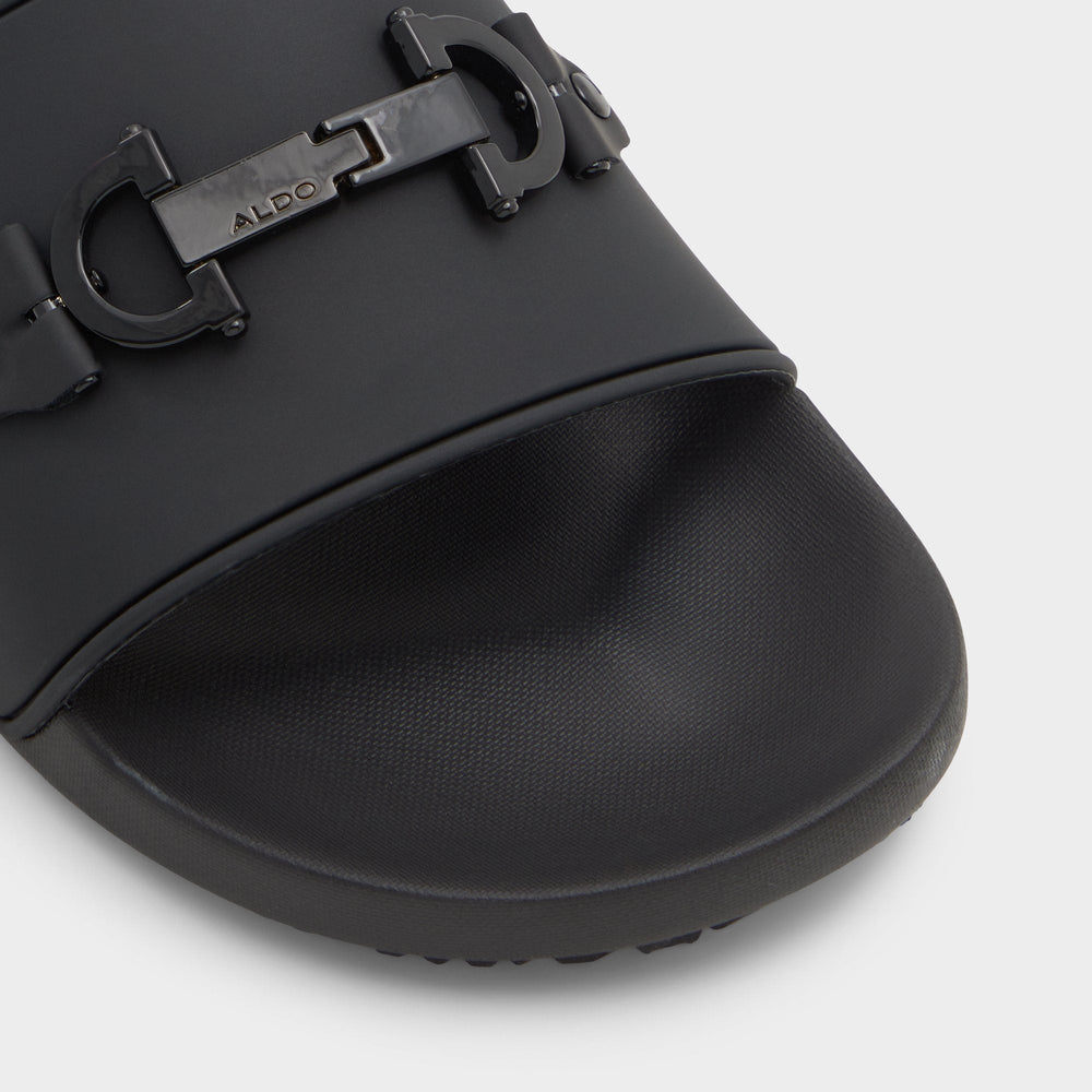 Loungeslide Black Men's Slides - Slide sandal