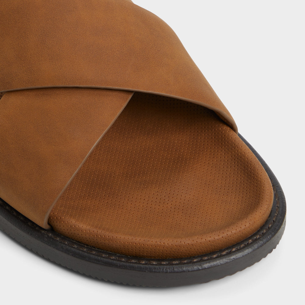Marrin Cognac Men's Slides - Slide sandal