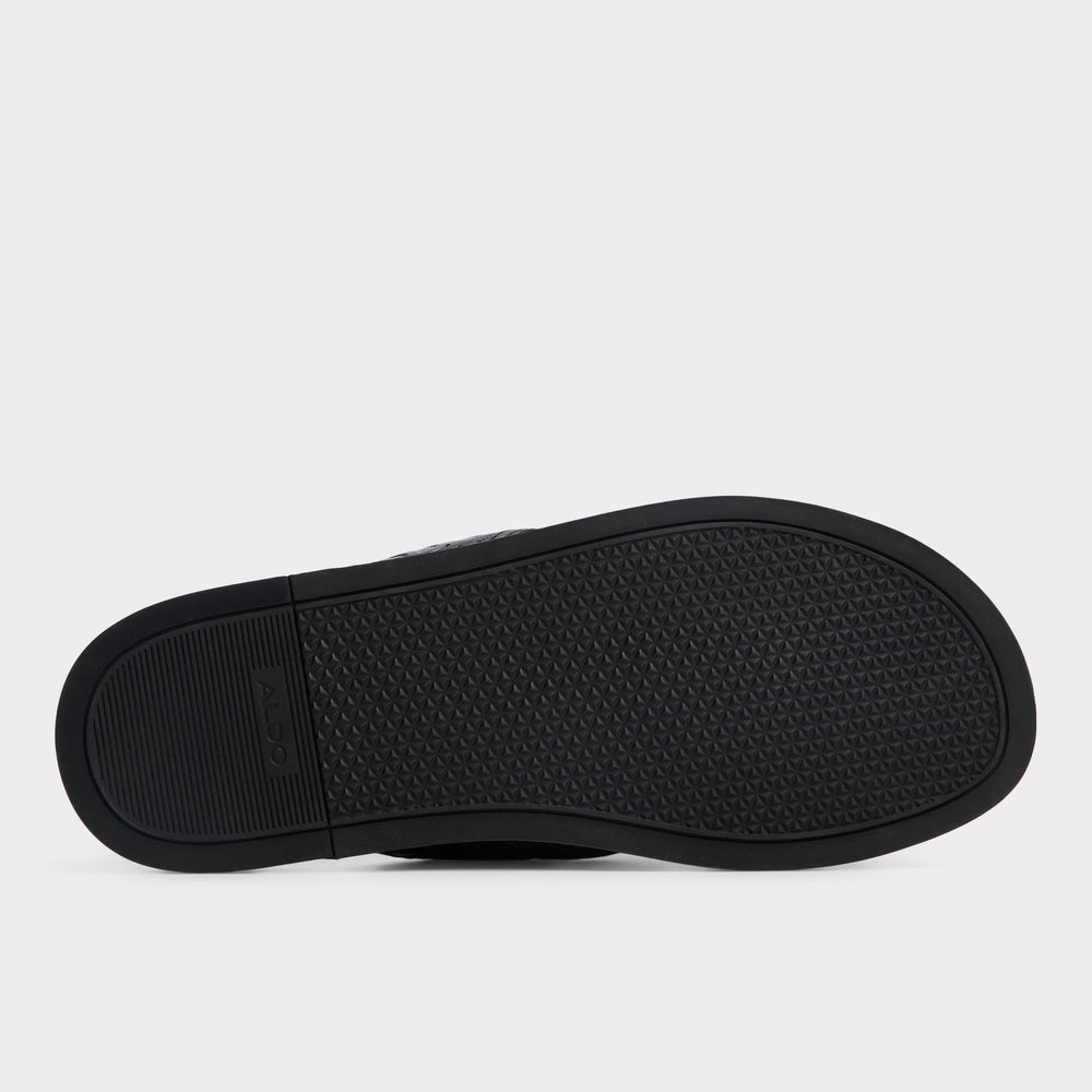Olino Open Black Men's Slides - Slide sandal