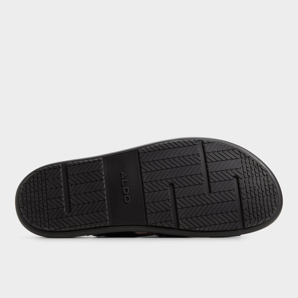 Windham Dark Brown Men's Sandals & Slides - Slide sandal