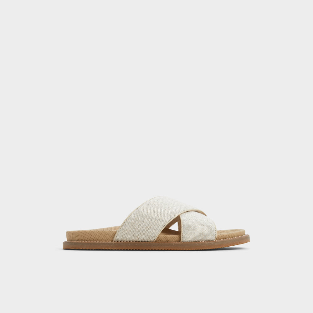 Marrin Open Beige Men's Slides - Slide sandal