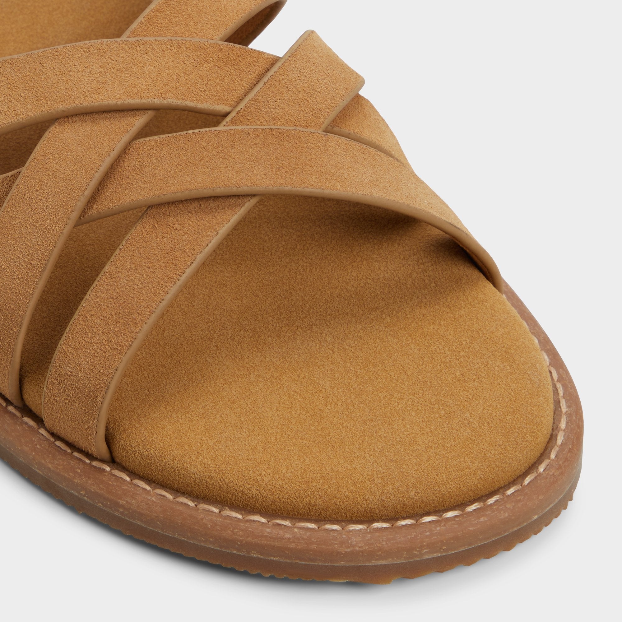 Haniff Camel Men's Sandals & Slides - Strappy flat sandal