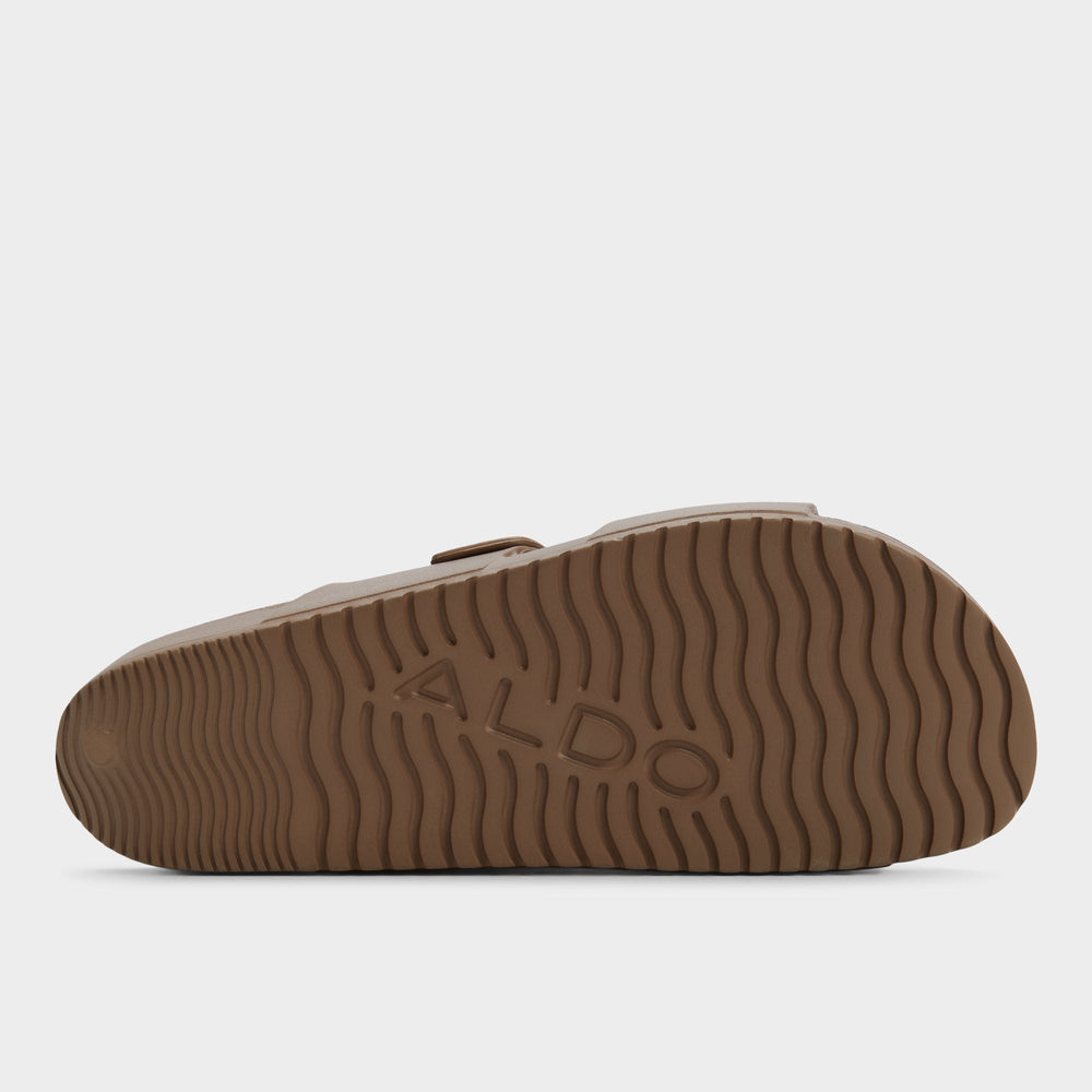 Hideo Light Brown Men's Slides - Slide sandal