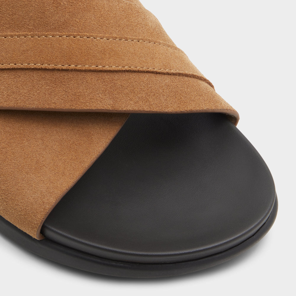 Delmar Open Brown Men's Slides - Slide sandal