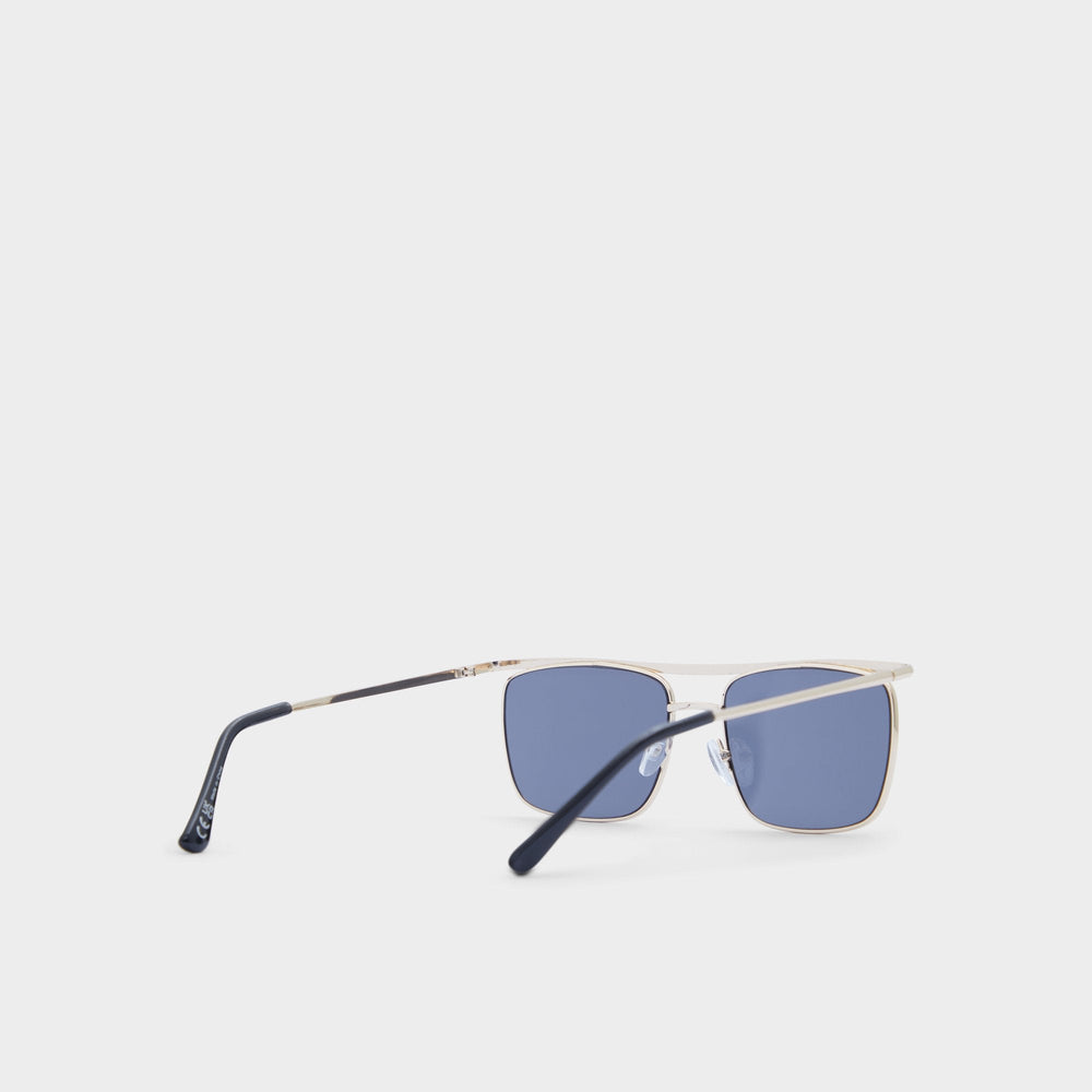 Seveathien Gold Men's Aviator - Rectangle sunglasses
