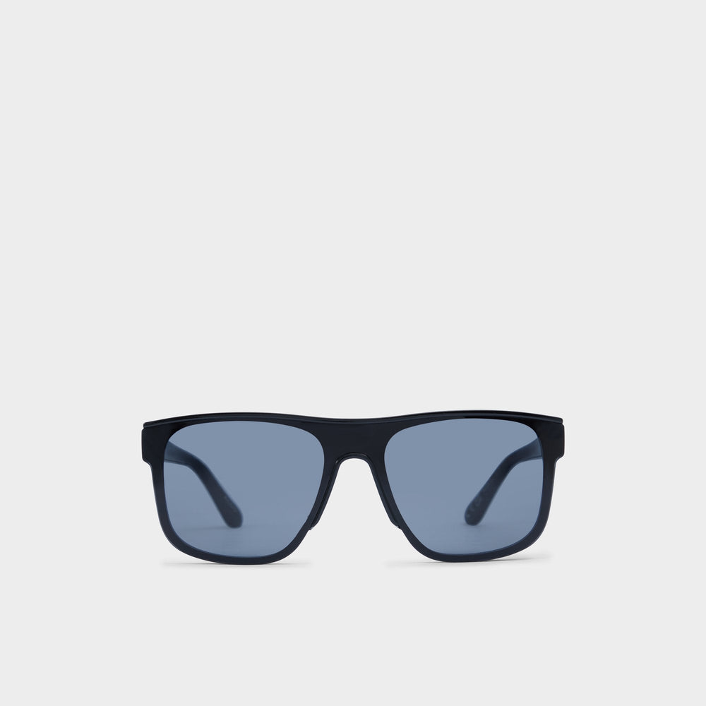 Tervetes Black Men's Shield - Rectangle sunglasses