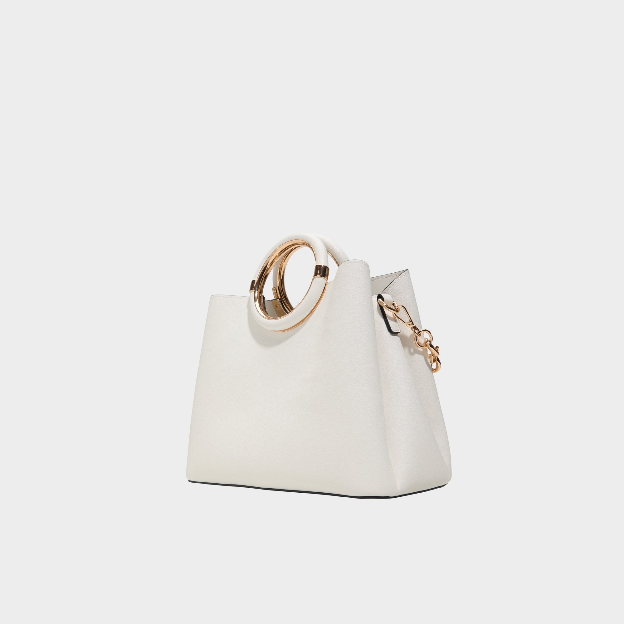 Dovieex Medium Beige Women's Top Handle Bags - Satchel bag
