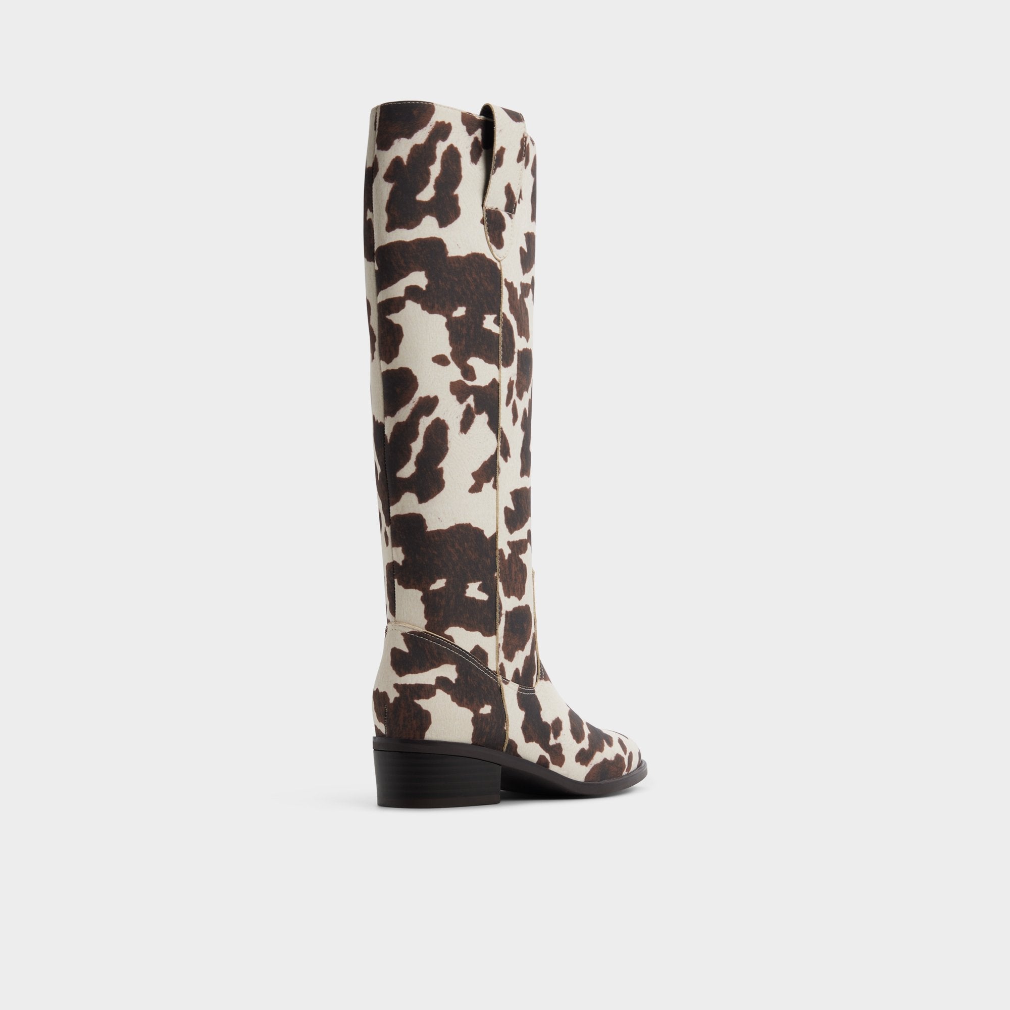 Kaydia in Open Brown 14179225 - Western knee-high boot, Block heel