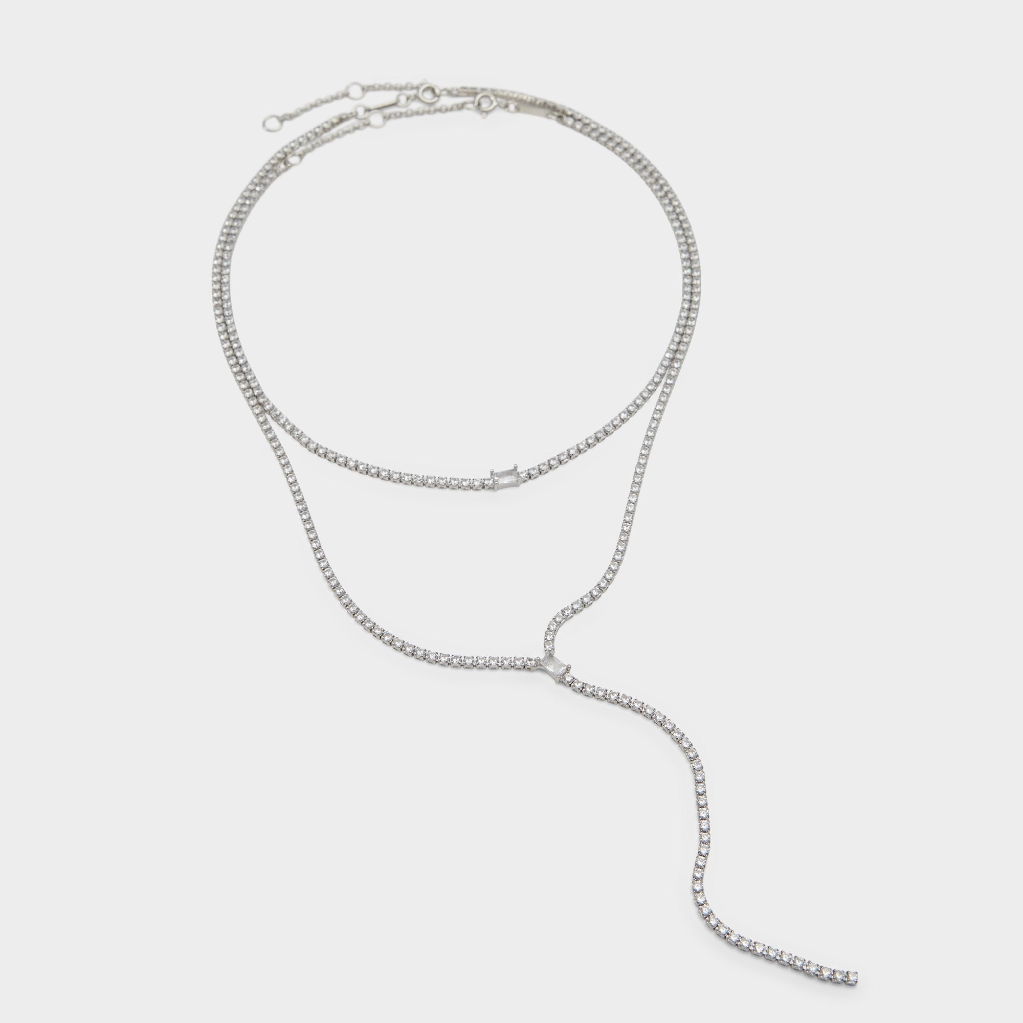 Alata Silver/Clear Multi Women's Cubic Zirconia - Necklace