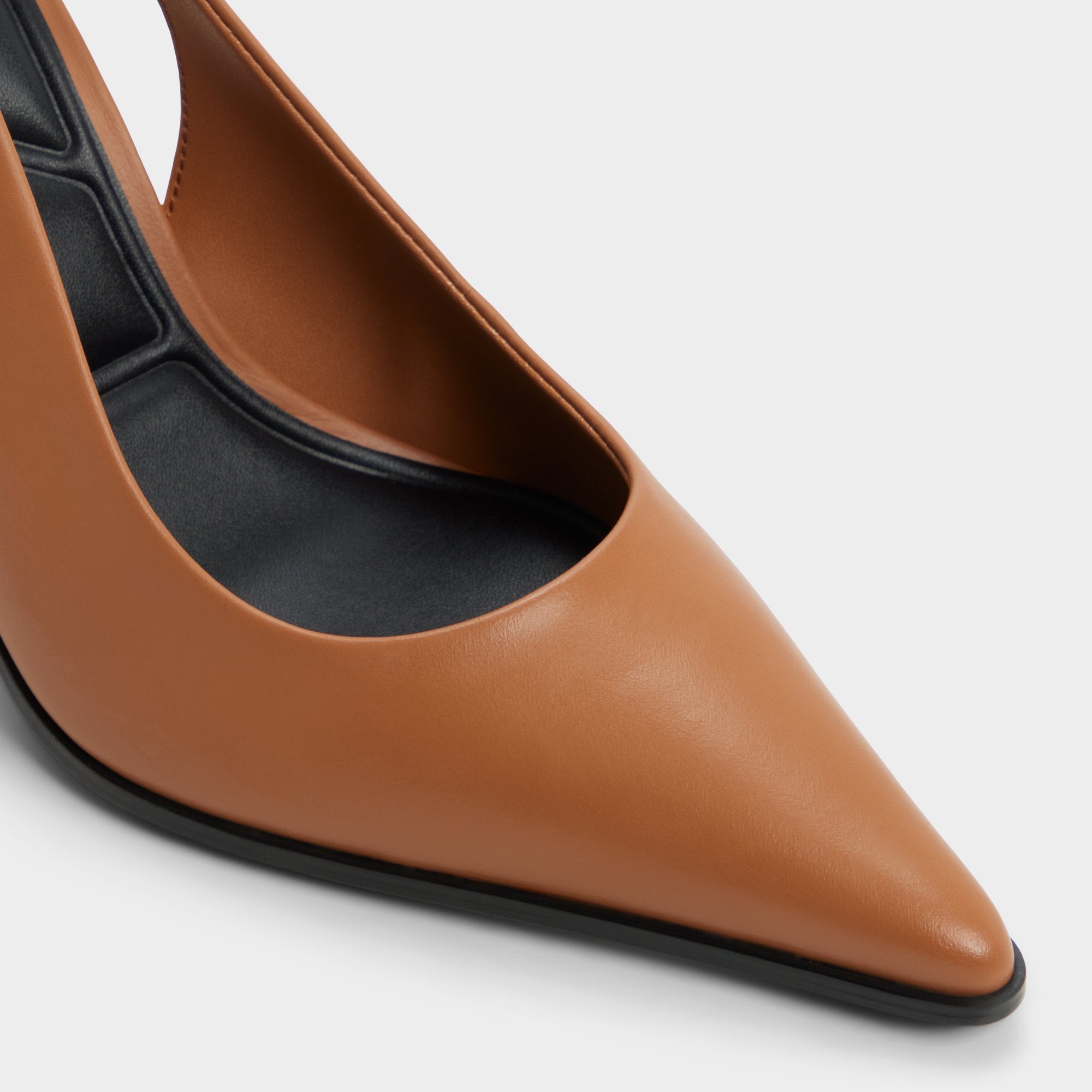 Re in Samantha Light Brown - Sling back high heel, Stiletto heel