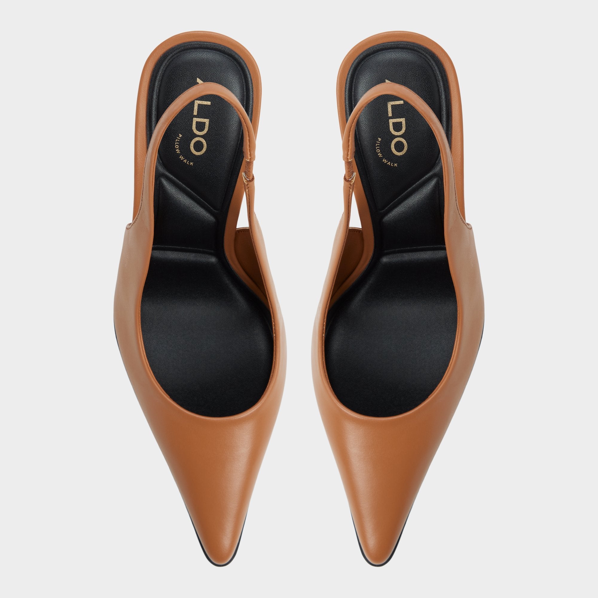 Re in Samantha Light Brown - Sling back high heel, Stiletto heel