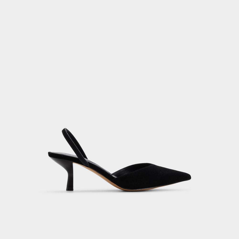 Re in Jessica Black - Sling back high heel, Stiletto heel