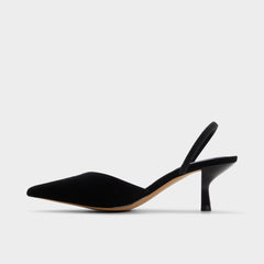 Re in Jessica Black - Sling back high heel, Stiletto heel
