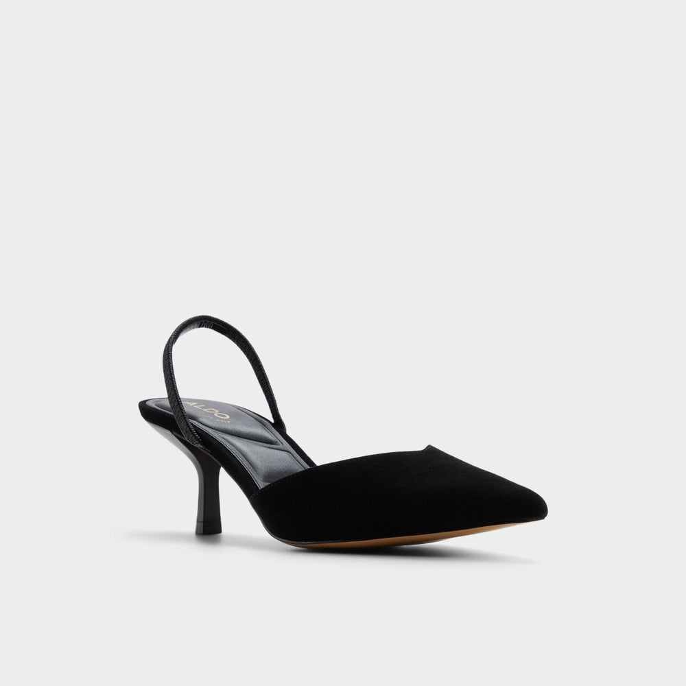 Re in Jessica Black - Sling back high heel, Stiletto heel
