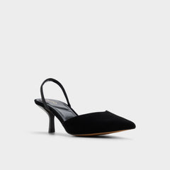 Re in Jessica Black - Sling back high heel, Stiletto heel