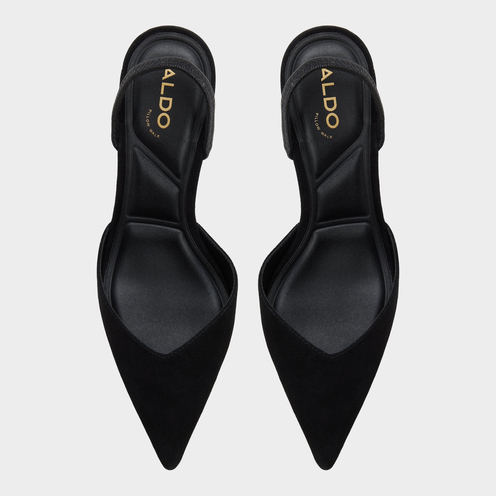 Re in Jessica Black - Sling back high heel, Stiletto heel