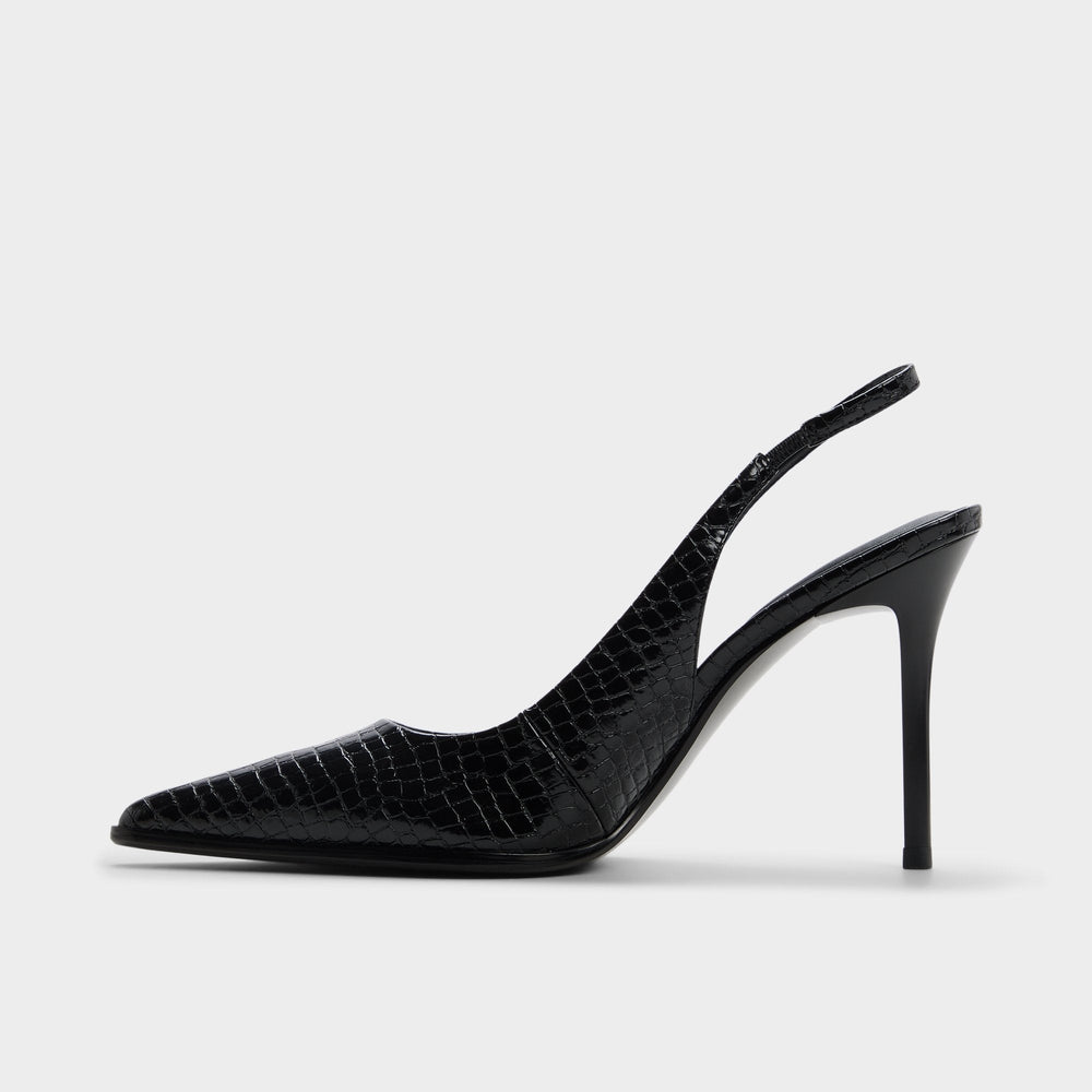 Re in Samantha Other Black - Sling back high heel, Stiletto heel