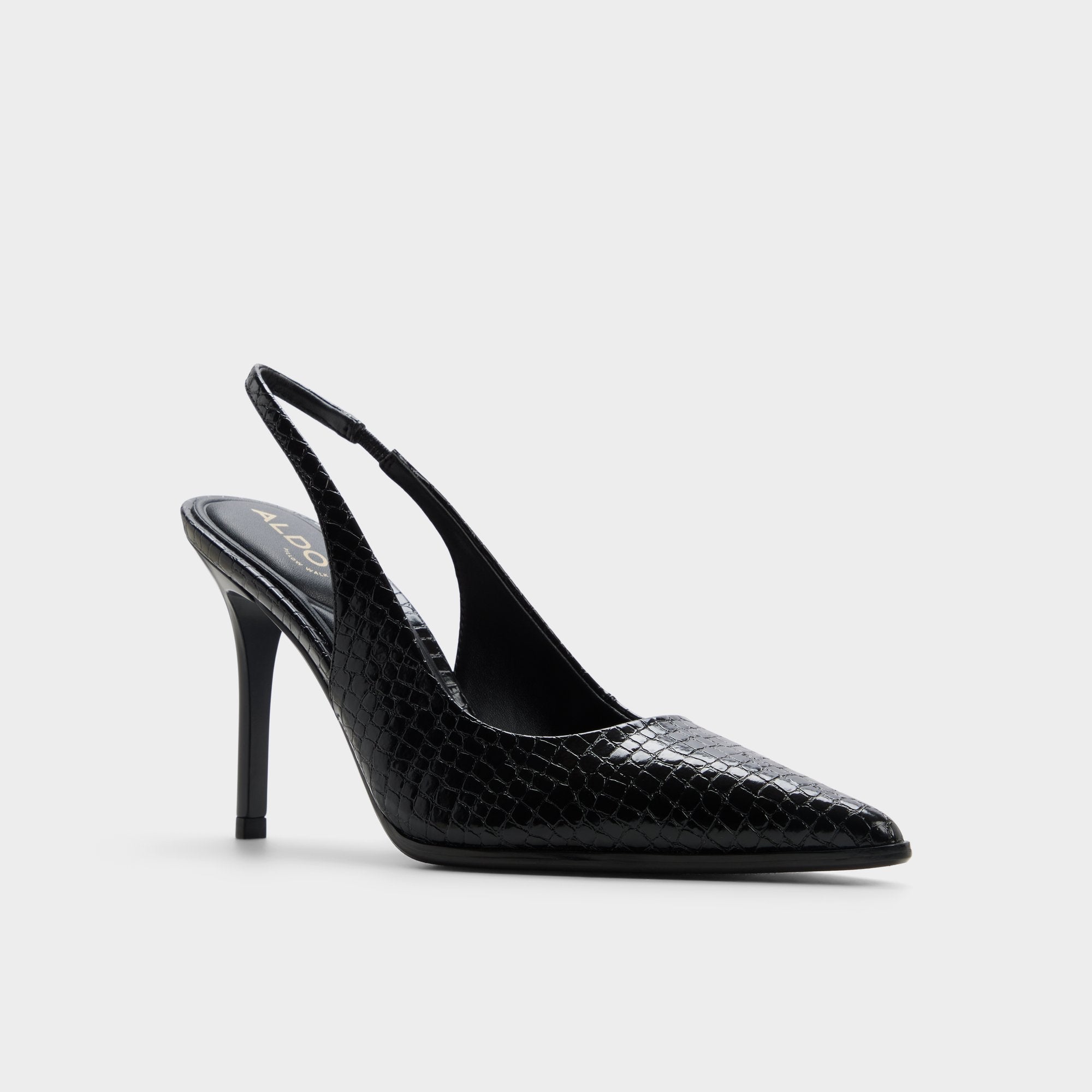 Re in Samantha Other Black - Sling back high heel, Stiletto heel