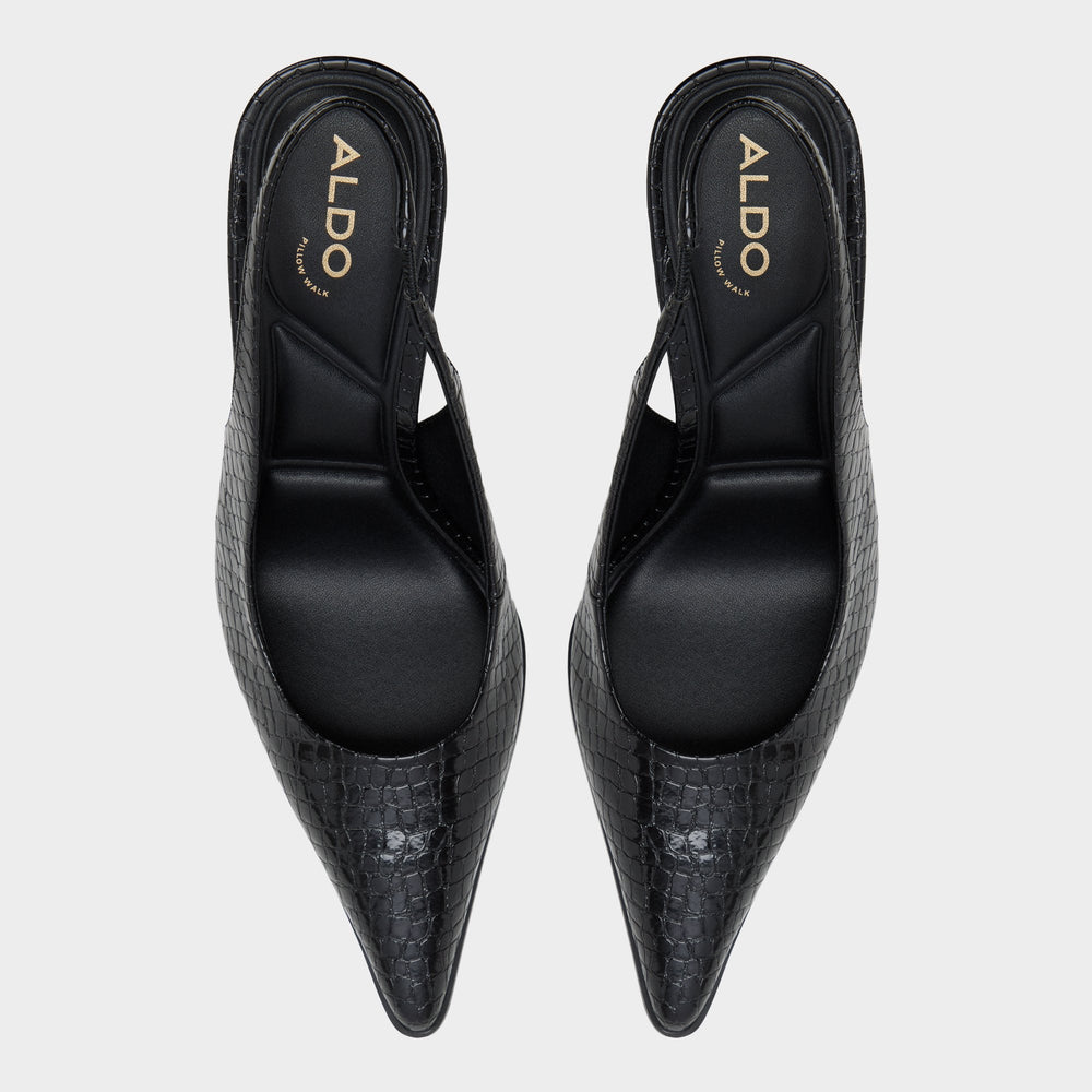 Re in Samantha Other Black - Sling back high heel, Stiletto heel