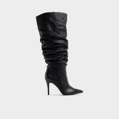 Holiis in Other Black - Knee-high boot, Stiletto heel