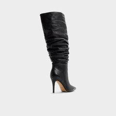 Holiis in Other Black - Knee-high boot, Stiletto heel