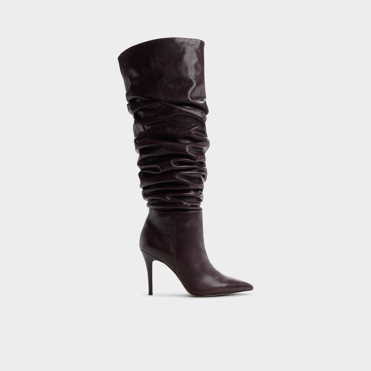 Holiis in Bordo - Knee-high boot, Stiletto heel