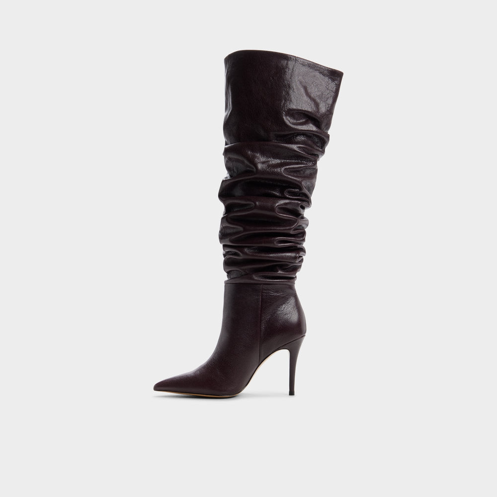 Holiis in Bordo - Knee-high boot, Stiletto heel