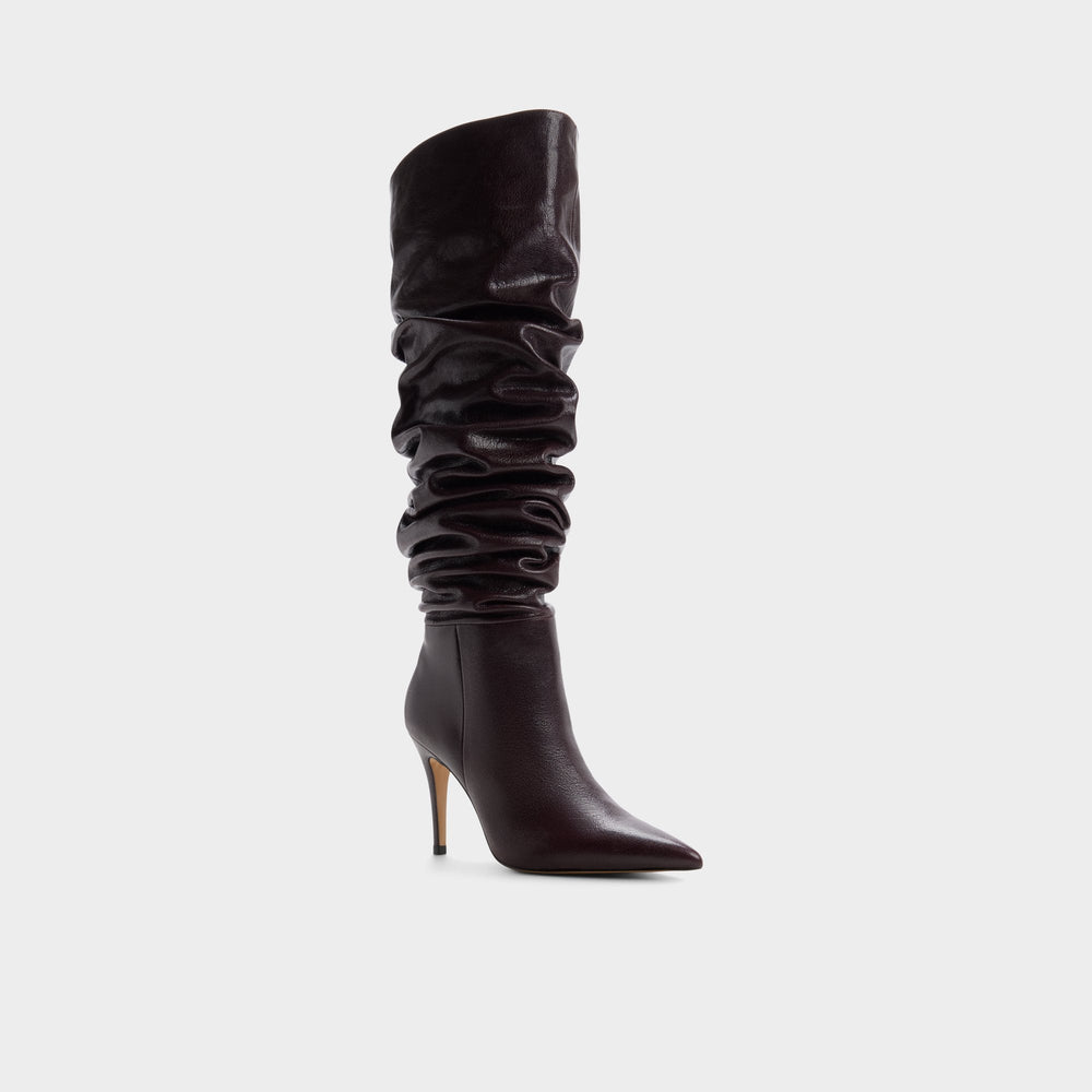 Holiis in Bordo - Knee-high boot, Stiletto heel