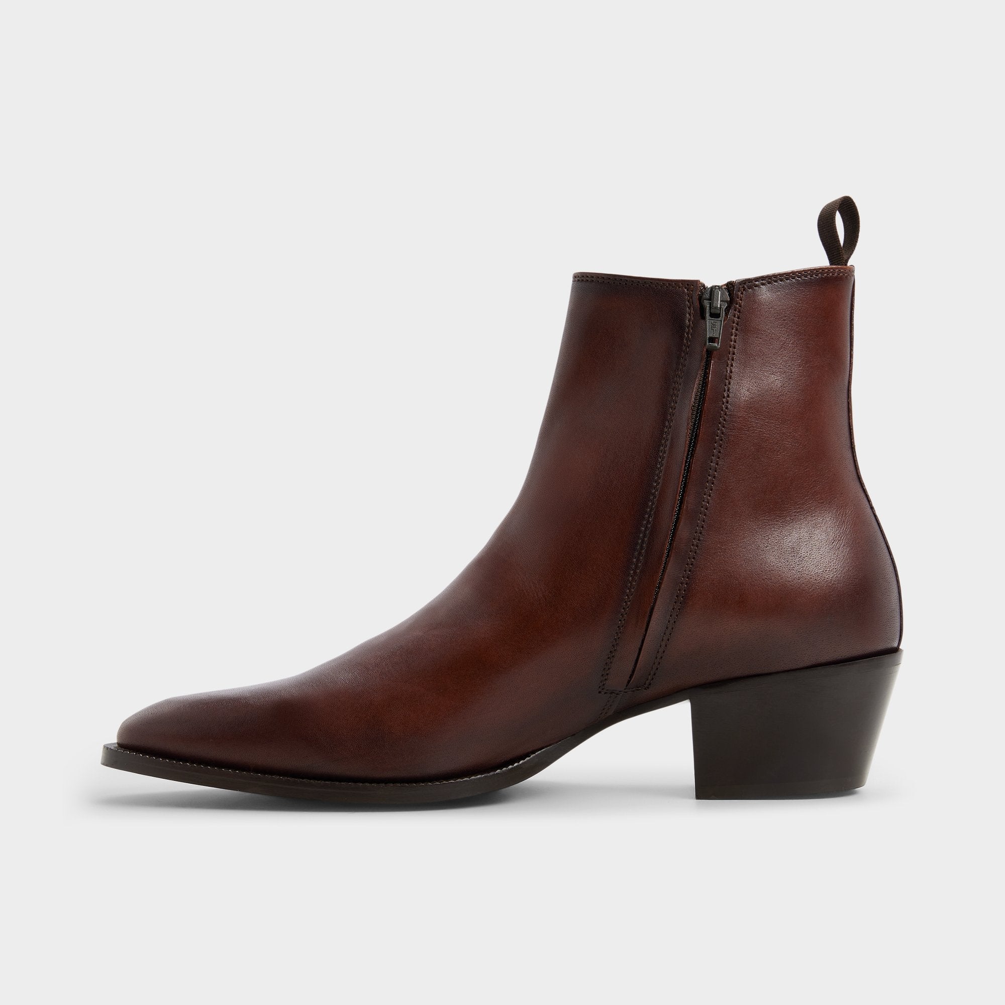 Jako in Brown - Chelsea boot, Block heel