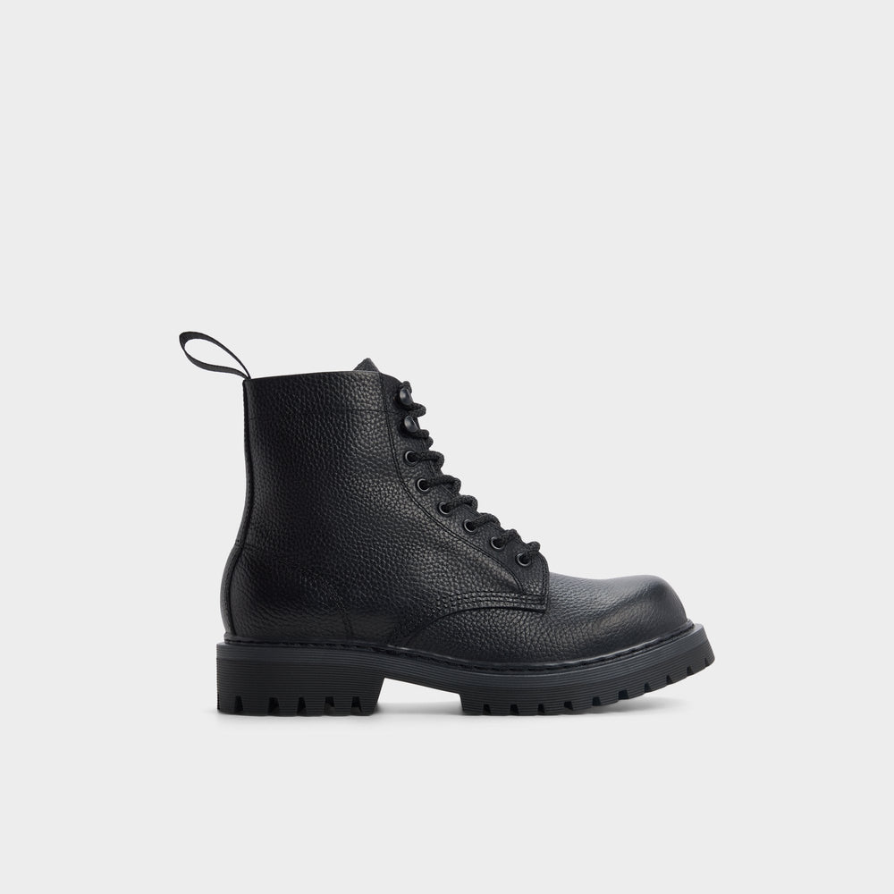 Doublezero in Other Black - Combat boot, Lug sole