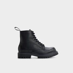 Doublezero in Other Black - Combat boot, Lug sole