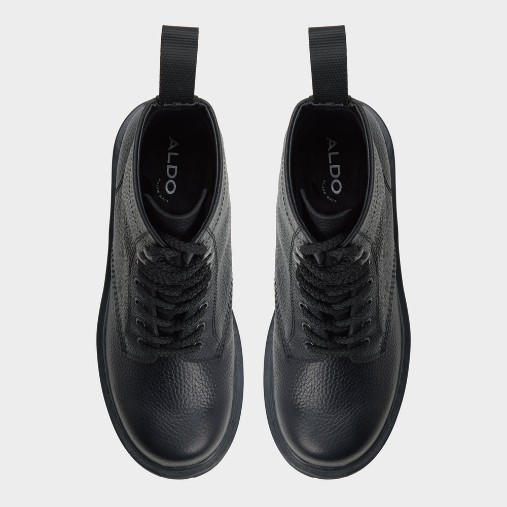 Doublezero in Other Black - Combat boot, Lug sole