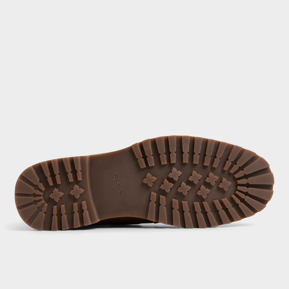 Farrell in Cognac - Combat boot, Lug sole