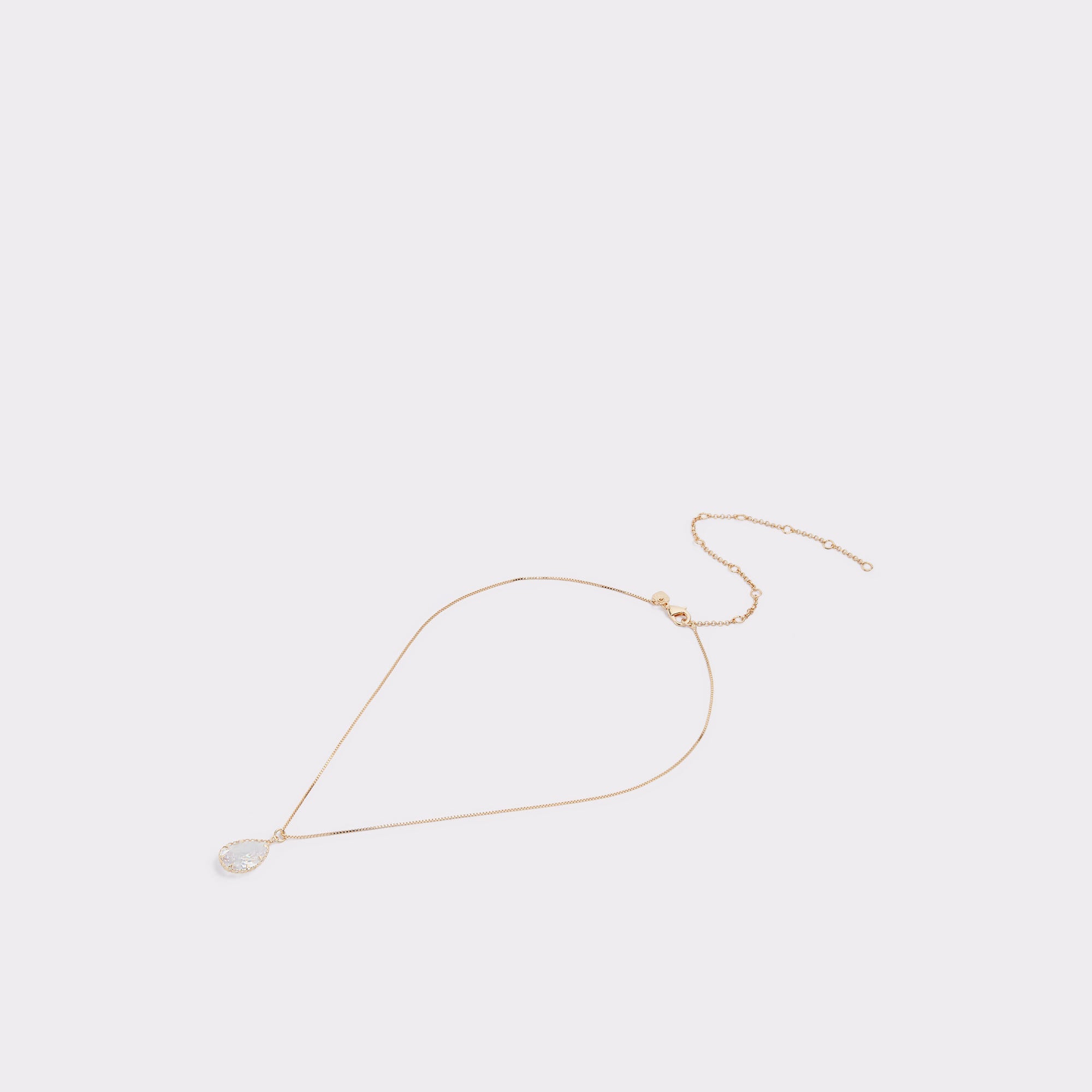 Beauceron Gold/Clear Multi Women's Necklaces - Teardrop necklace