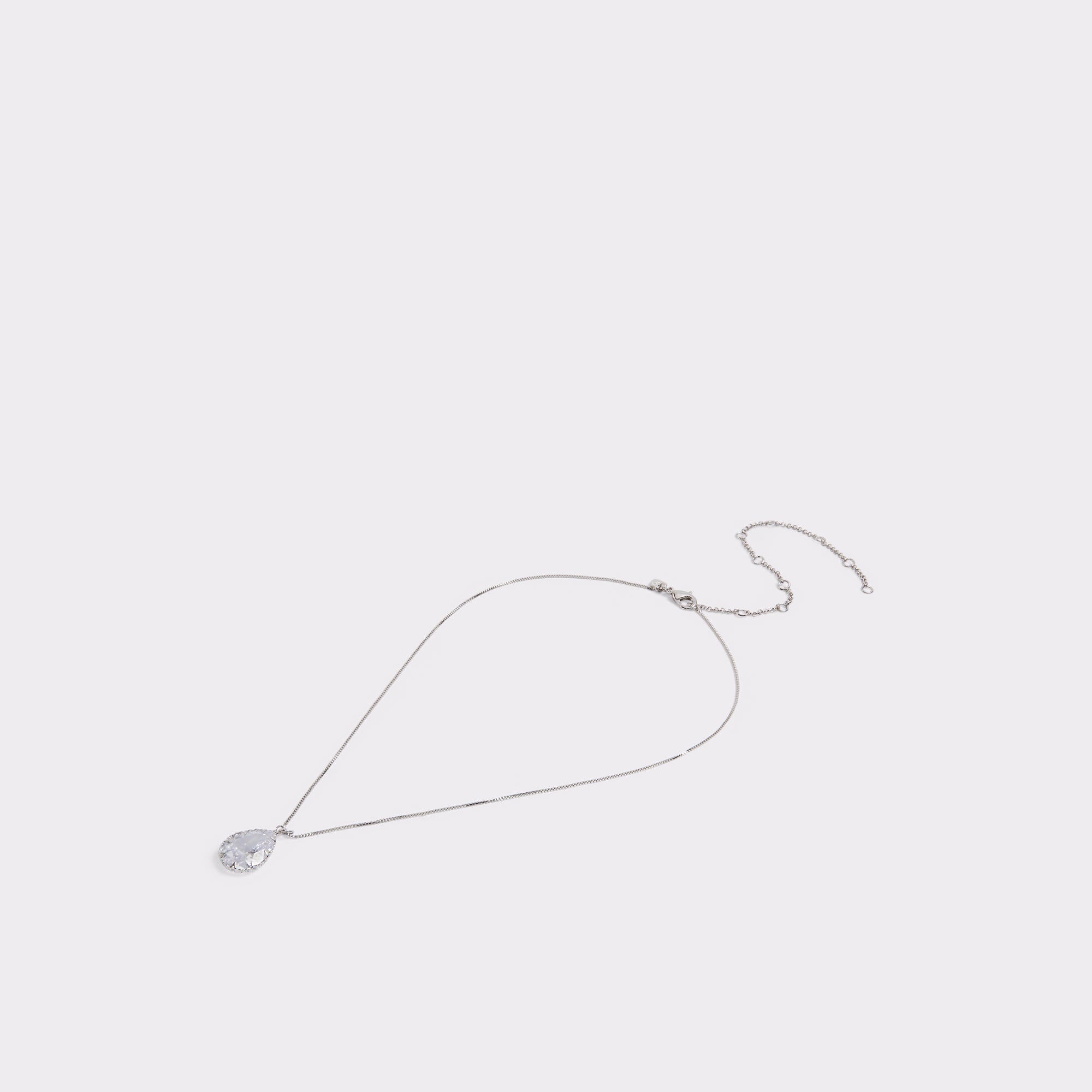 Beauceron Silver/Clear Multi Women's Necklaces - Teardrop necklace